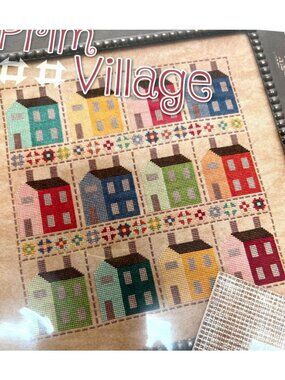 Prim Village Cross Stitch Chart Pattern By Lori Holt With Small & Large Designs